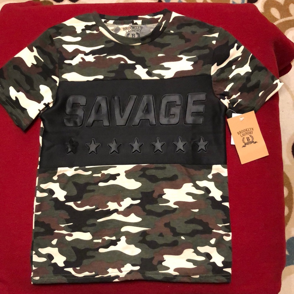 Brooklyn Laundry NWT size 8 child camouflage print T-shirt